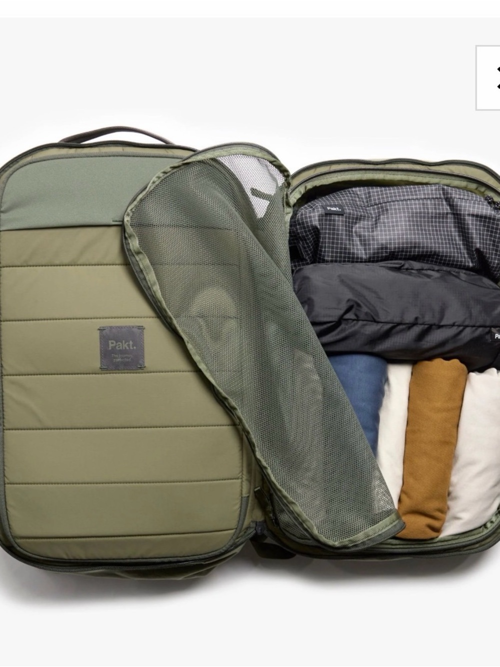 Men's Black Travel Backpack - Picture 7 of 10